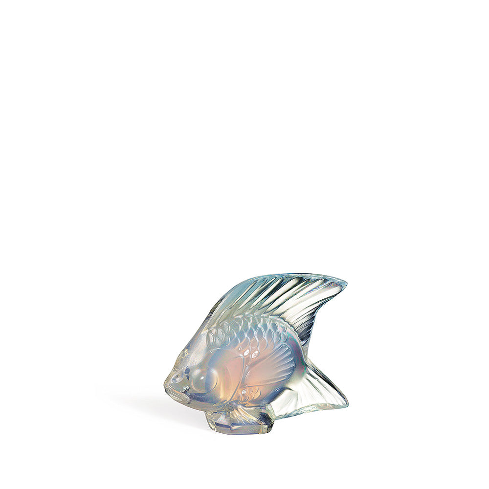 Lalique Sculpture - Fish - Opalescent Lustre