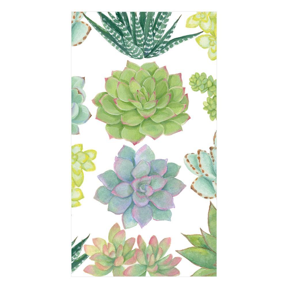 Caspari Guest Towels: Succulent