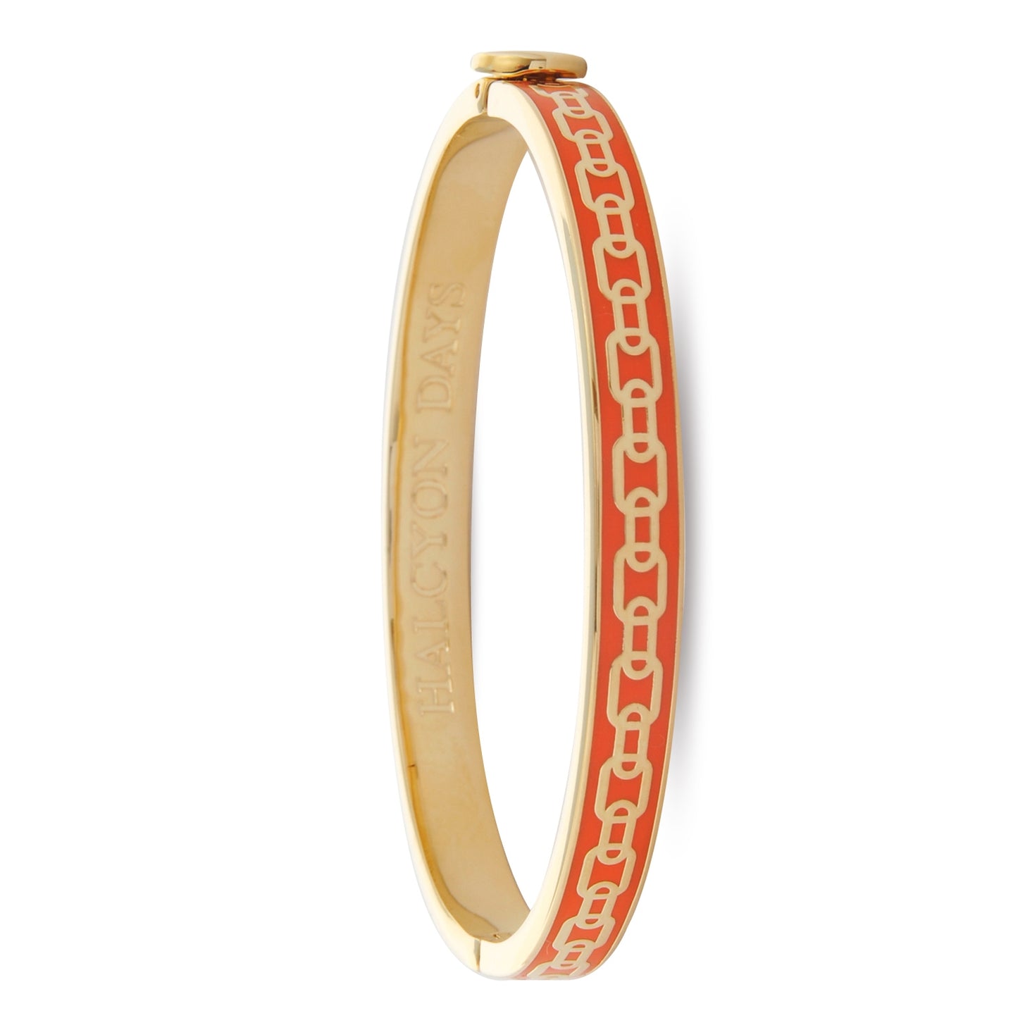 Halcyon Days Bangle - Chain - Orange & Gold