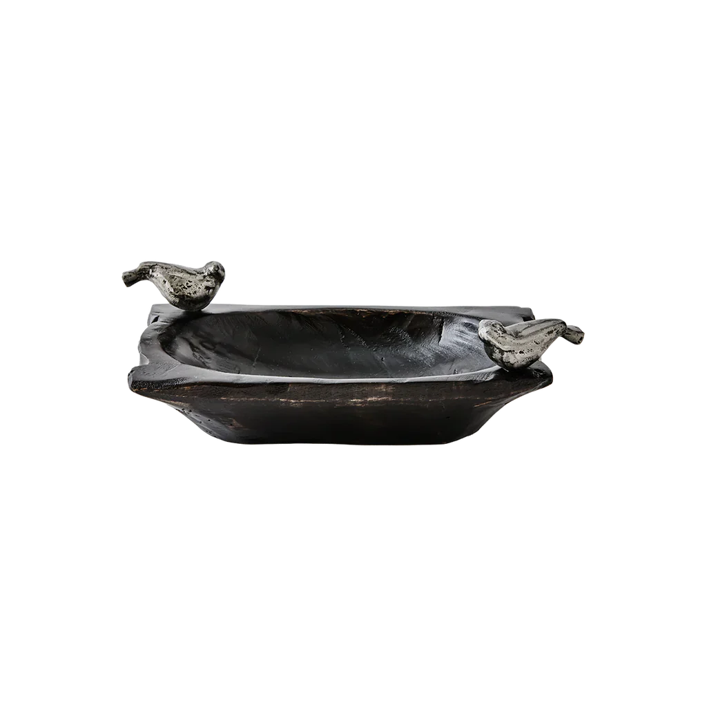 Jan Barboglio Chiquito Batea Wood Bowl Handcarved Valet Tray