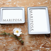Mariposa Frame - Beaded White 5x7