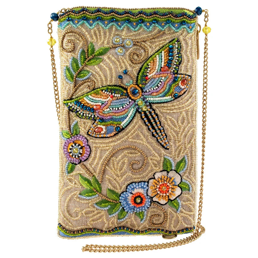 Mary Frances Dragonfly Crossbody Soaring Spirit Phone Bag