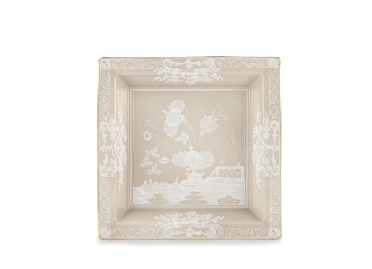 Ginori 1735 Square Tray Meringa Oriente Italiano