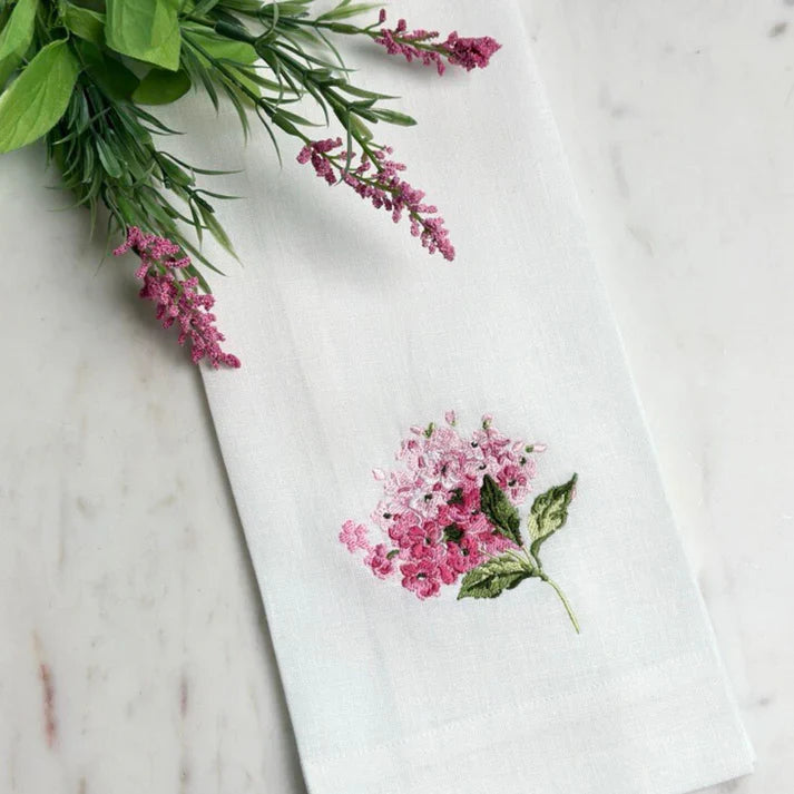 Arte Italica Pink Hydrangea Towel