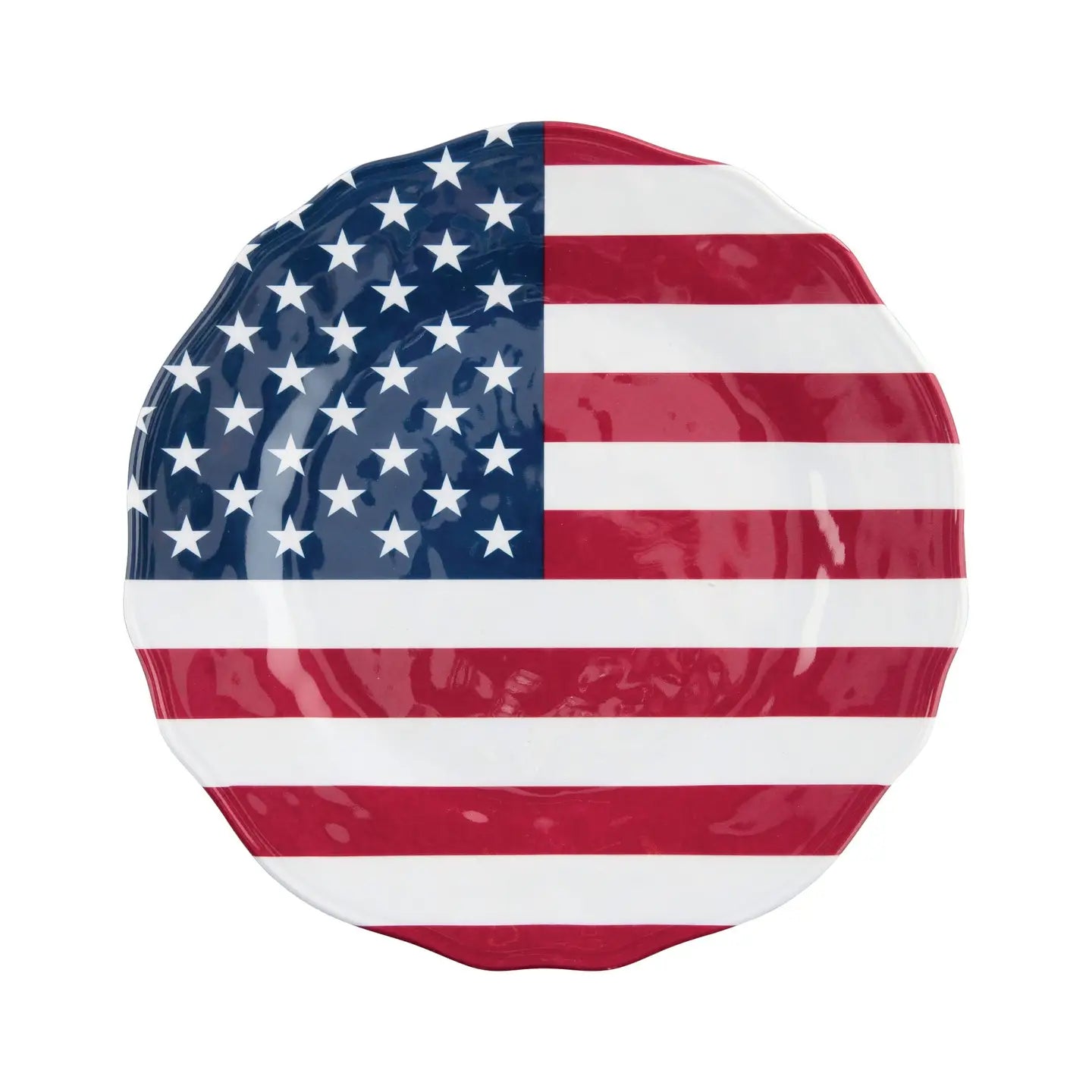 American Flag Melamine Salad Plate