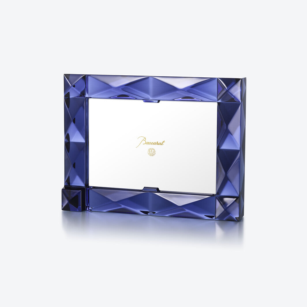 Baccarat Blue Louxor Photo Frame Blue, Crystal