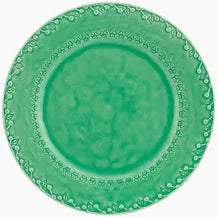 Vista Alegre Flora Green Dinner Plate Bordallo Pinheiro