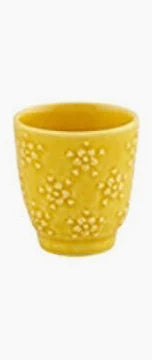 Vista Alegre Flora Yellow Espresso Cup Bordallo Pinheiro