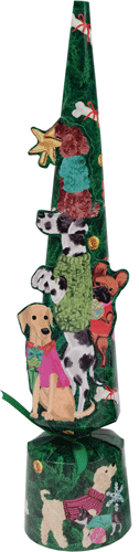 Caspari Crackers: Pet Favor Dogs Decorating Tree