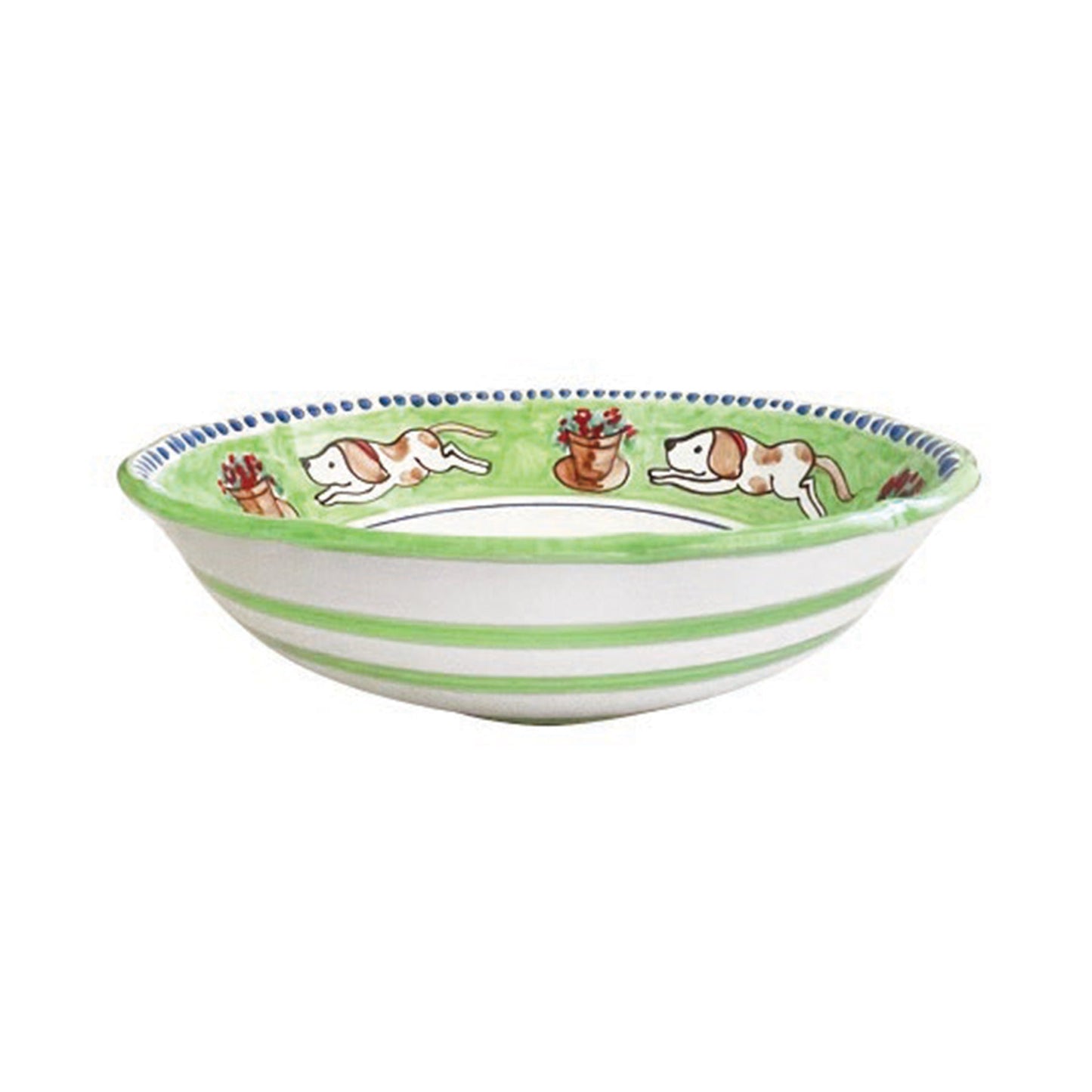 Vietri Campagna Cane (Dog) Large Serving Bowl