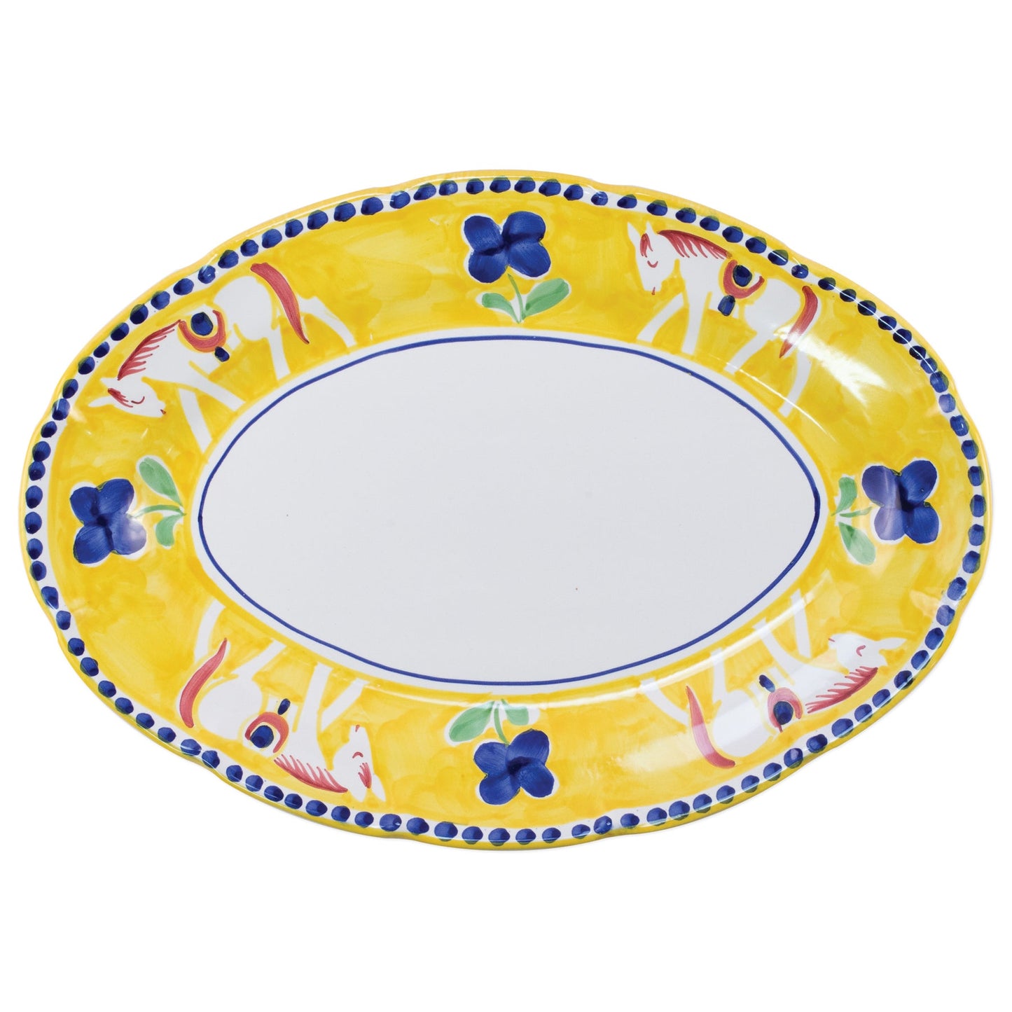 Vietri Campagna Cavallo (Horse) Oval Platter