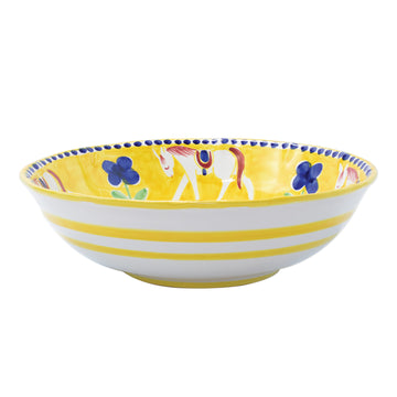 Vietri Campagna Cavallo (Horse) Large Serving Bowl