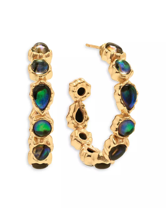 Capucine De Wulf Aurora Hoop Earring Abalone