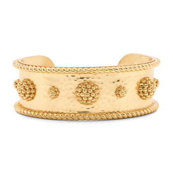 Capucine De Wulf Gold Berry Cuff Bracelet Hammered