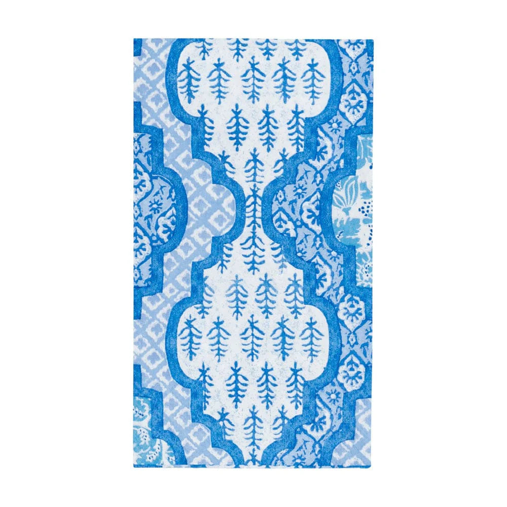 Caspari Provencale Cotton Blue Guest Towel