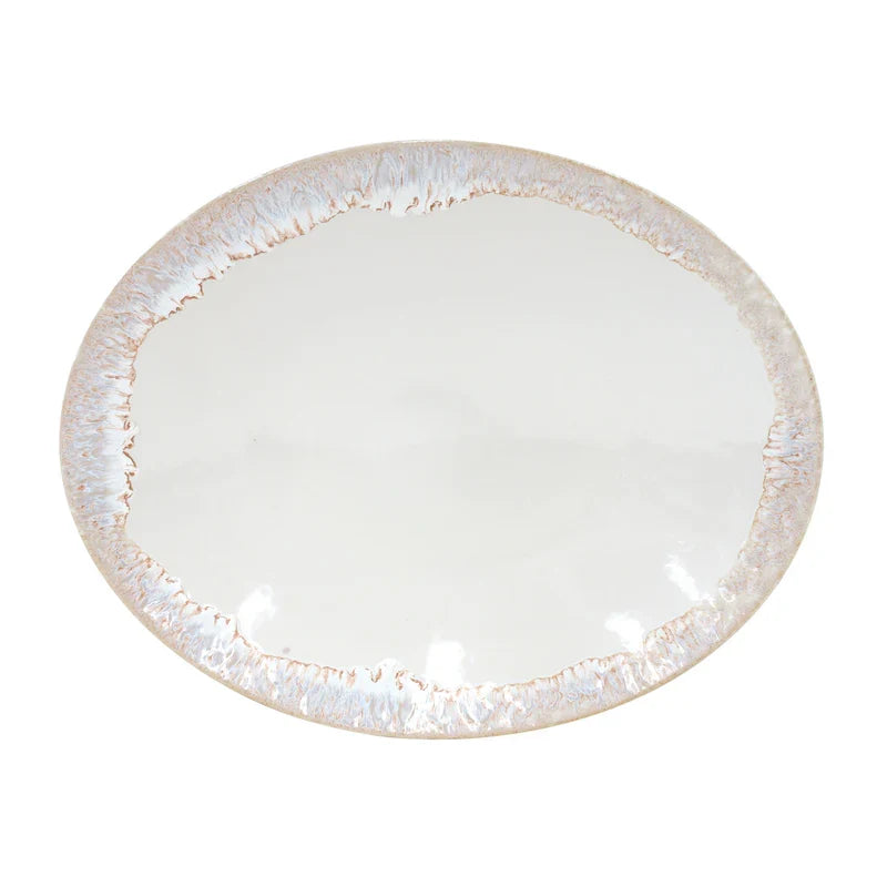 COSTA NOVA Oval Platter White Taormina