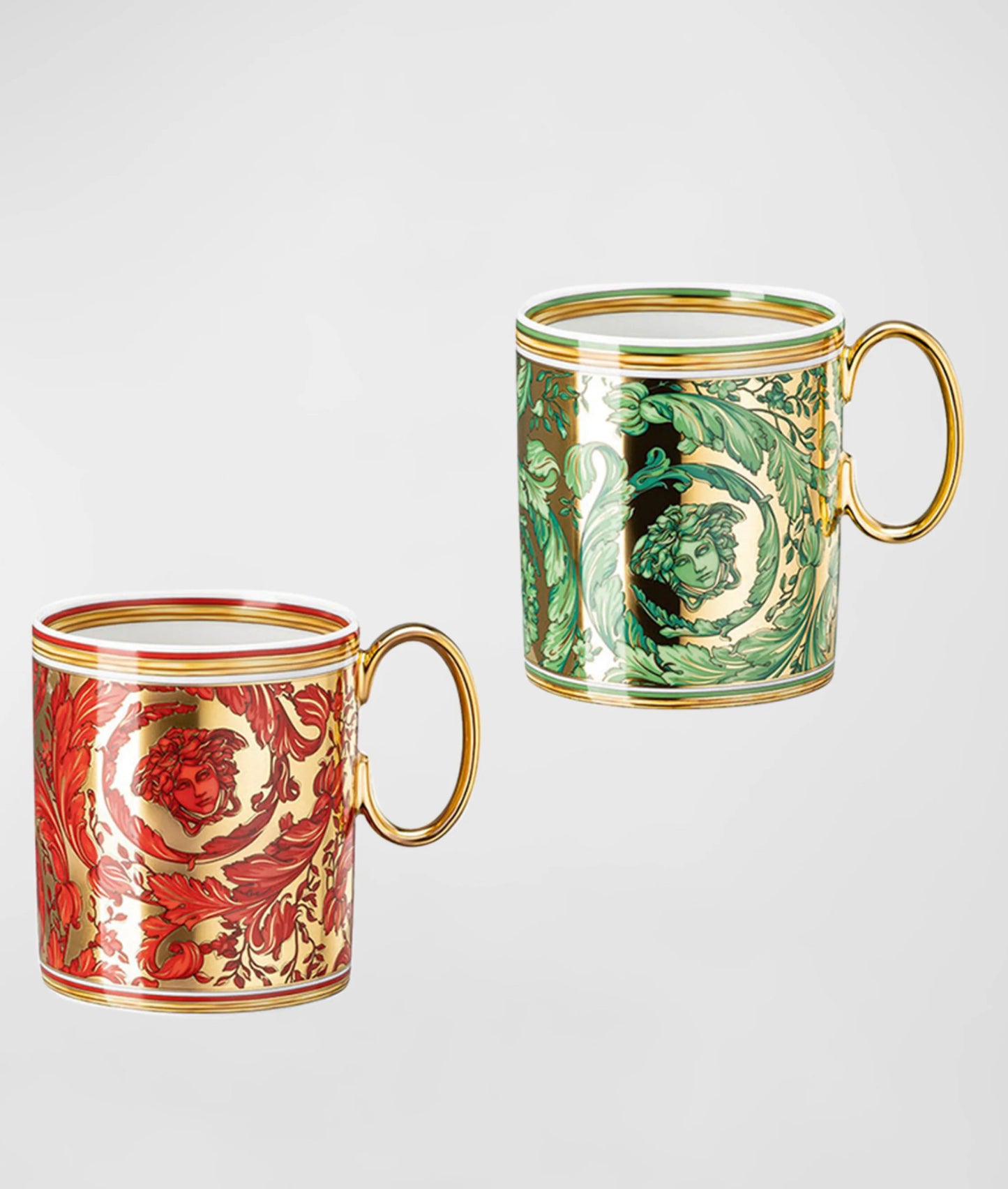 Versace Medusa Garland Mugs, Set of 2