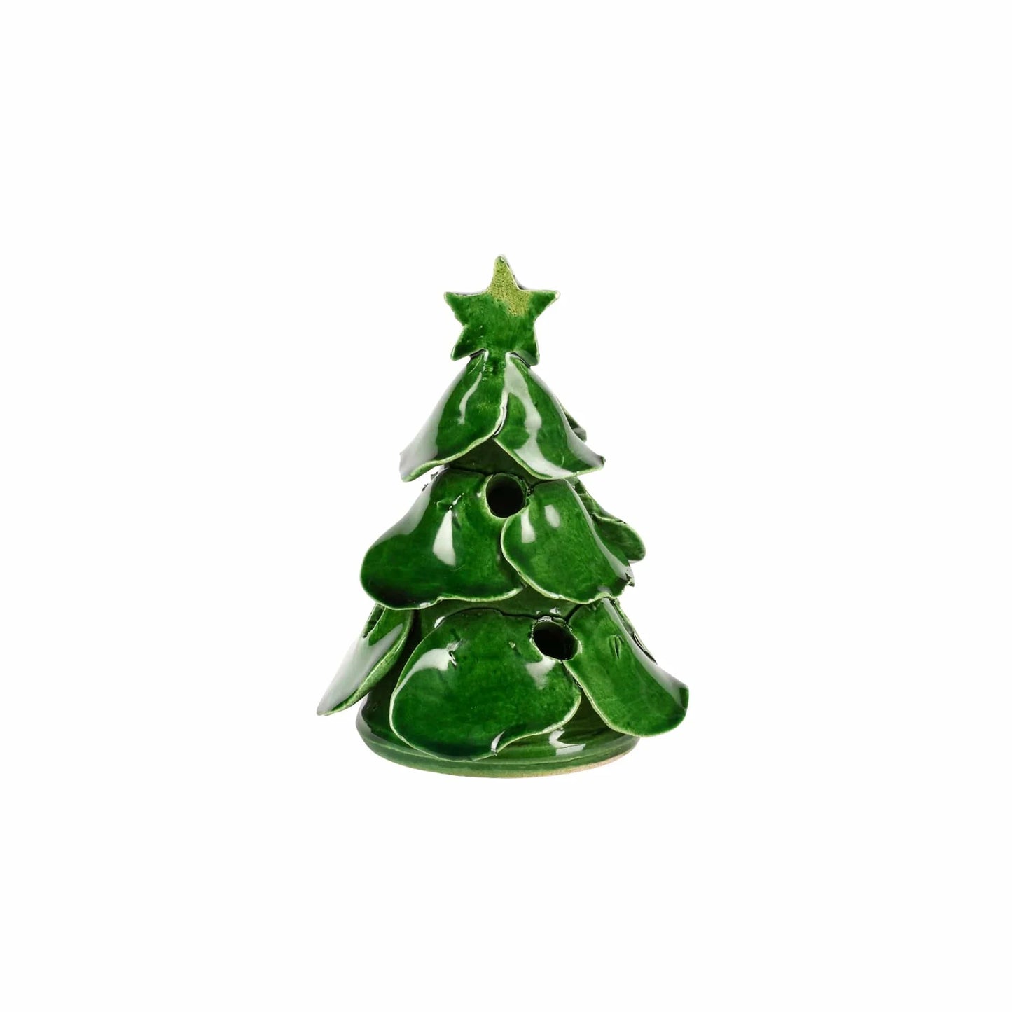 Vietri Foresta Tree Scalloped Mini - Green