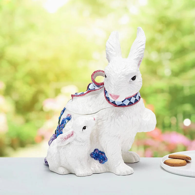 Fitz and Floyd Jardin Rabbit Cookie Jar