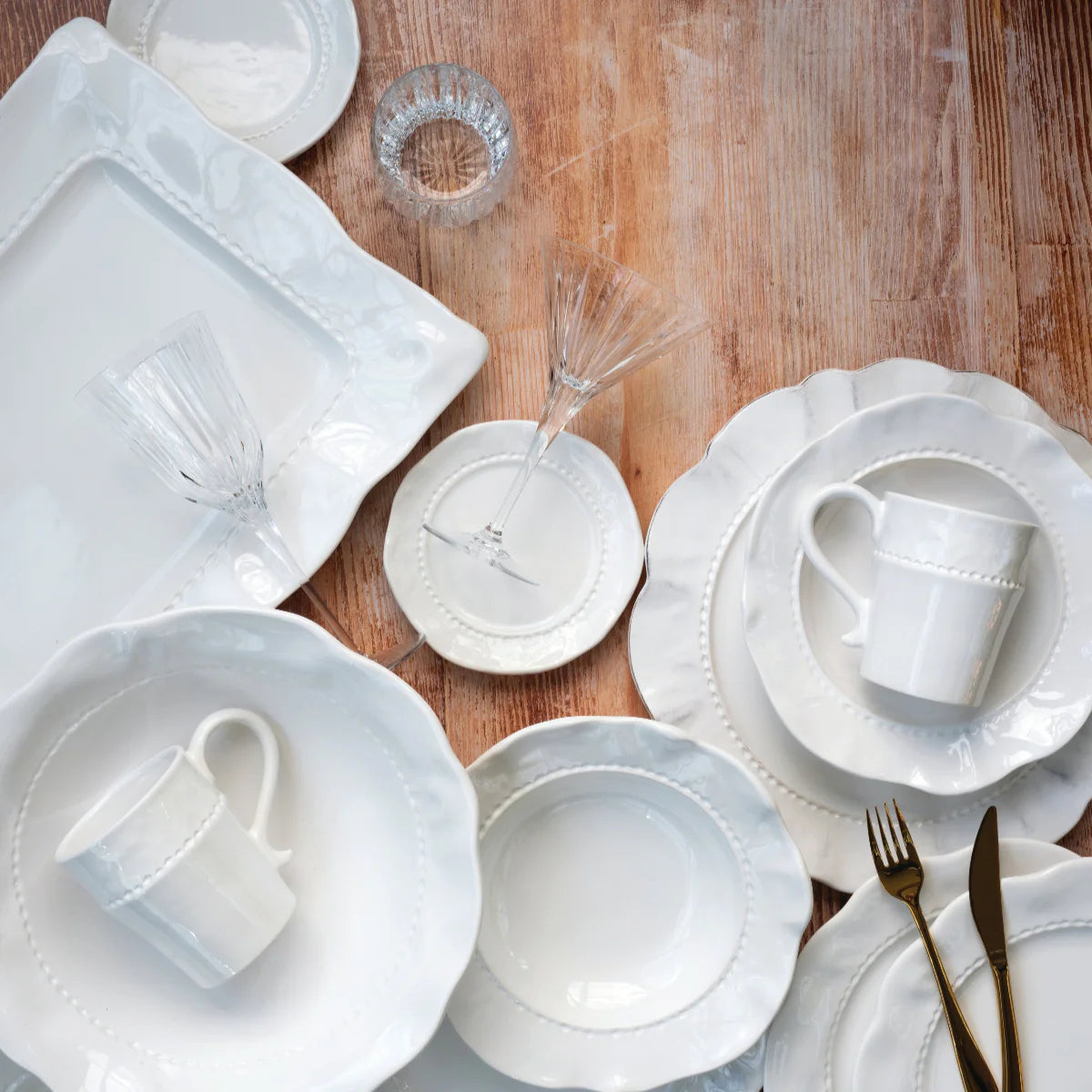 Vietri Giorno White - Rectangular Platter