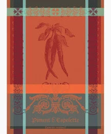 Garnier Thiebaut Carrot Kitchen Towel Piment D'Espelette Epices