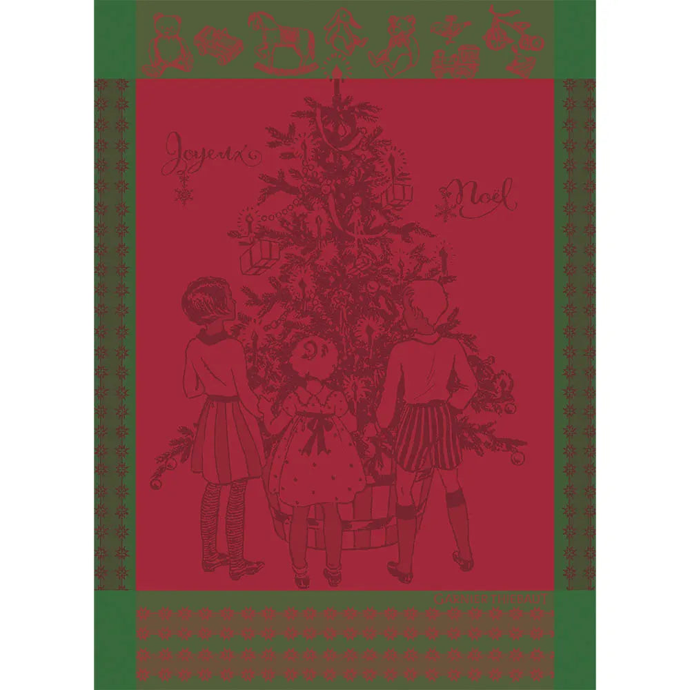Garnier Thiebaut Noel D'Enfance Houx Jacquard Kitchen Towel