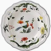Gien Oiseaux de Paradis Rim Soup 8 7/8 inch
