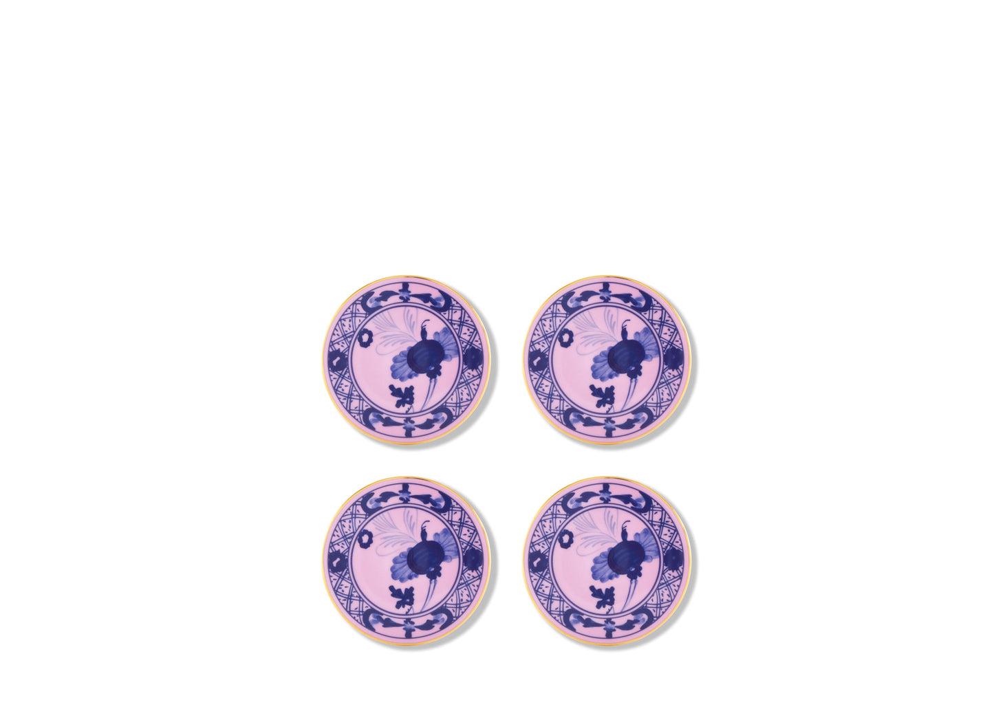 Ginori 1735 Azalea Coasters Oriente Italiano Set of 4
