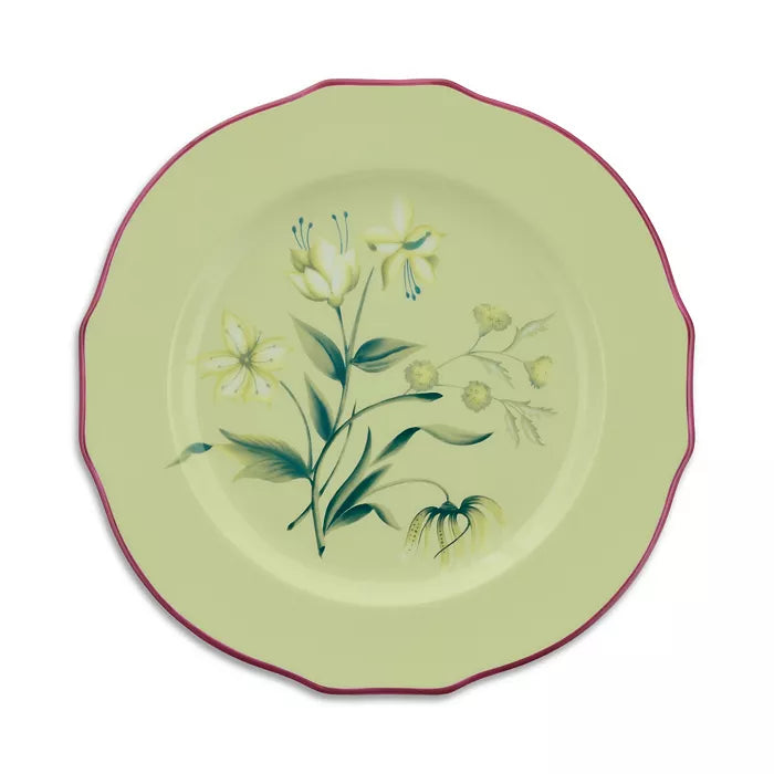 Acanto Green Dessert Plate Florenza Ginori 1735