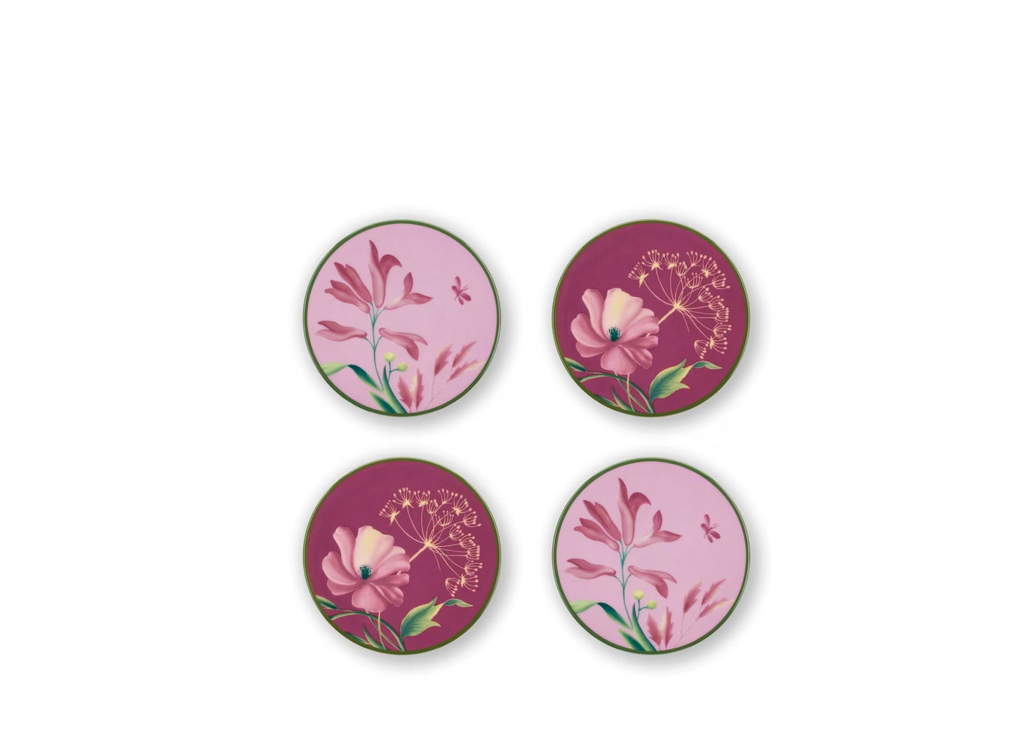 Ginori 1735 Malva Pink Coaster Set of 4