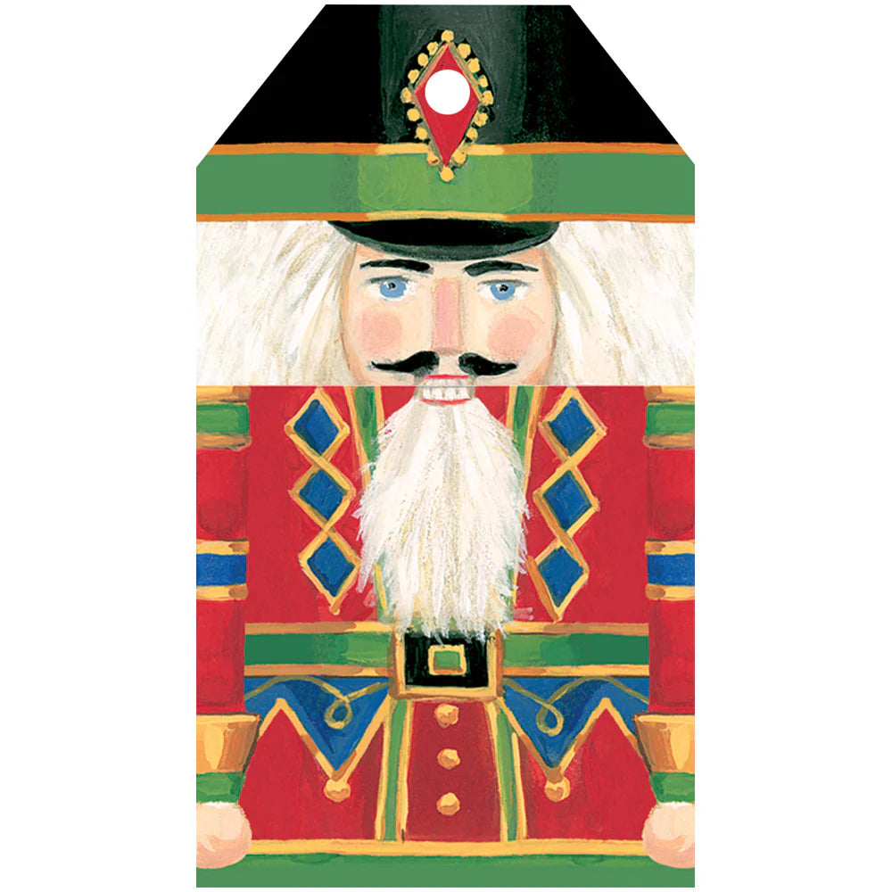 Caspari Hanging Gift Tags: Nutcracker