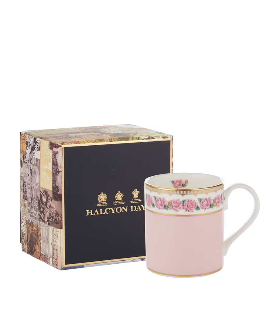 Halcyon Days Pink Mug Shell Garden Mug
