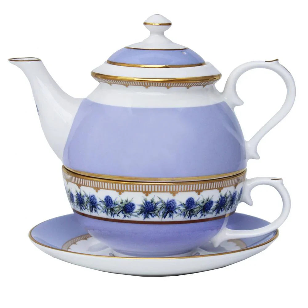 Halcyon Days Lilac Tea for One Shell Garden