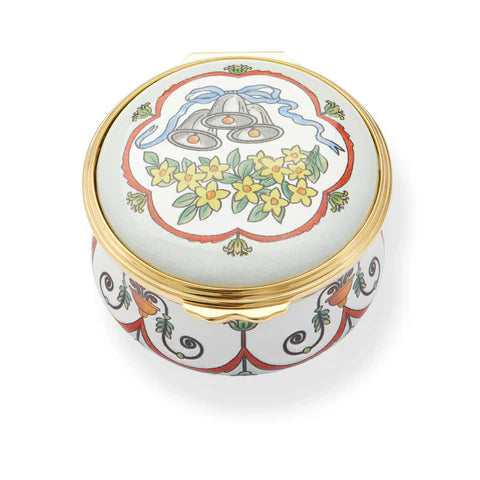 Halcyon Days Wedding Bells Enamel Box