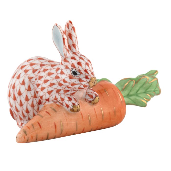 Herend Carrot Love Bunny Rust