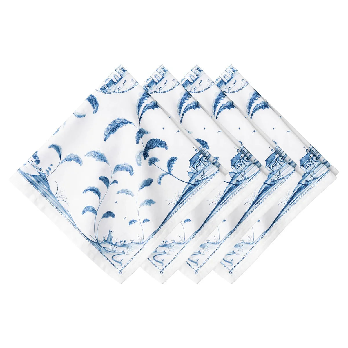Juliska Country Estate Delft Napkin Set of 4 - Delft Blue