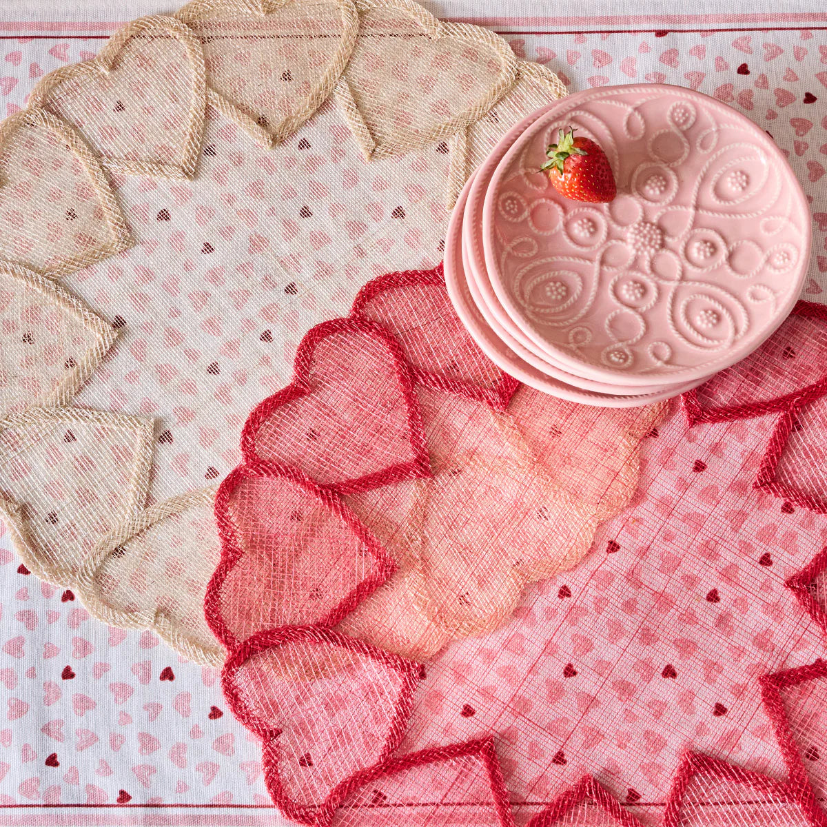 Juliska Heart Placemat - Pink