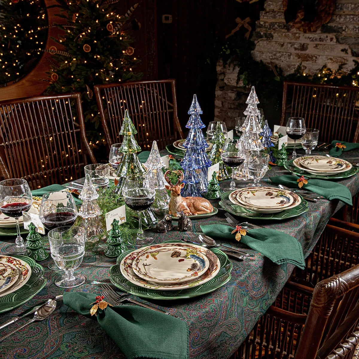 Juliska Paisley 60" x 120" Tablecloth - Evergreen