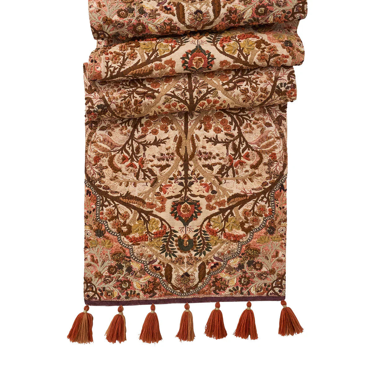 Juliska Willa Embroidered Runner - Amber 18" x 90"
