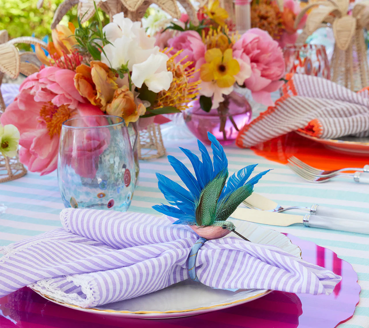 Kim Seybert Napkin Rings: Humm, Set of 4