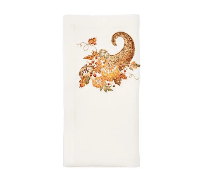 Kim Seybert Cornucopia Napkin in White & Multi