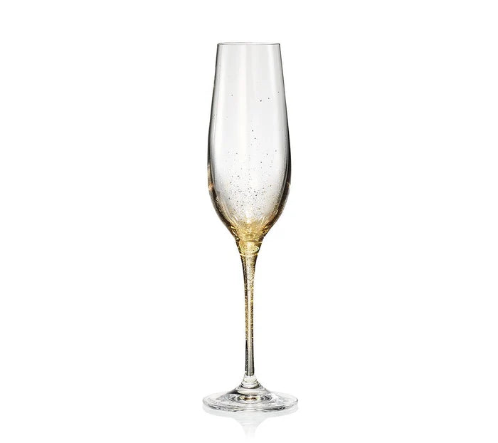 Orion Champagne Flutes Set of 4 in Gold Kim Seybert