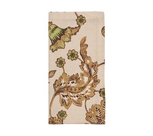 Kim Seybert Paisley Vine Napkin in Beige & Multi