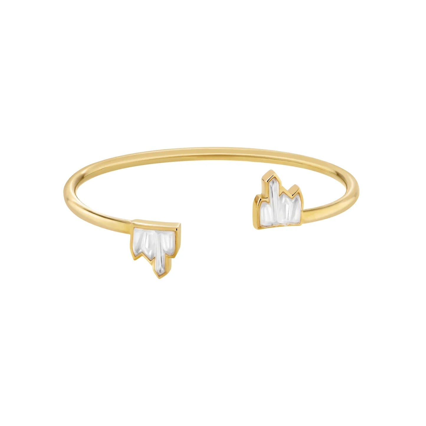 Lalique Clear Bracelet Terramineral Gold