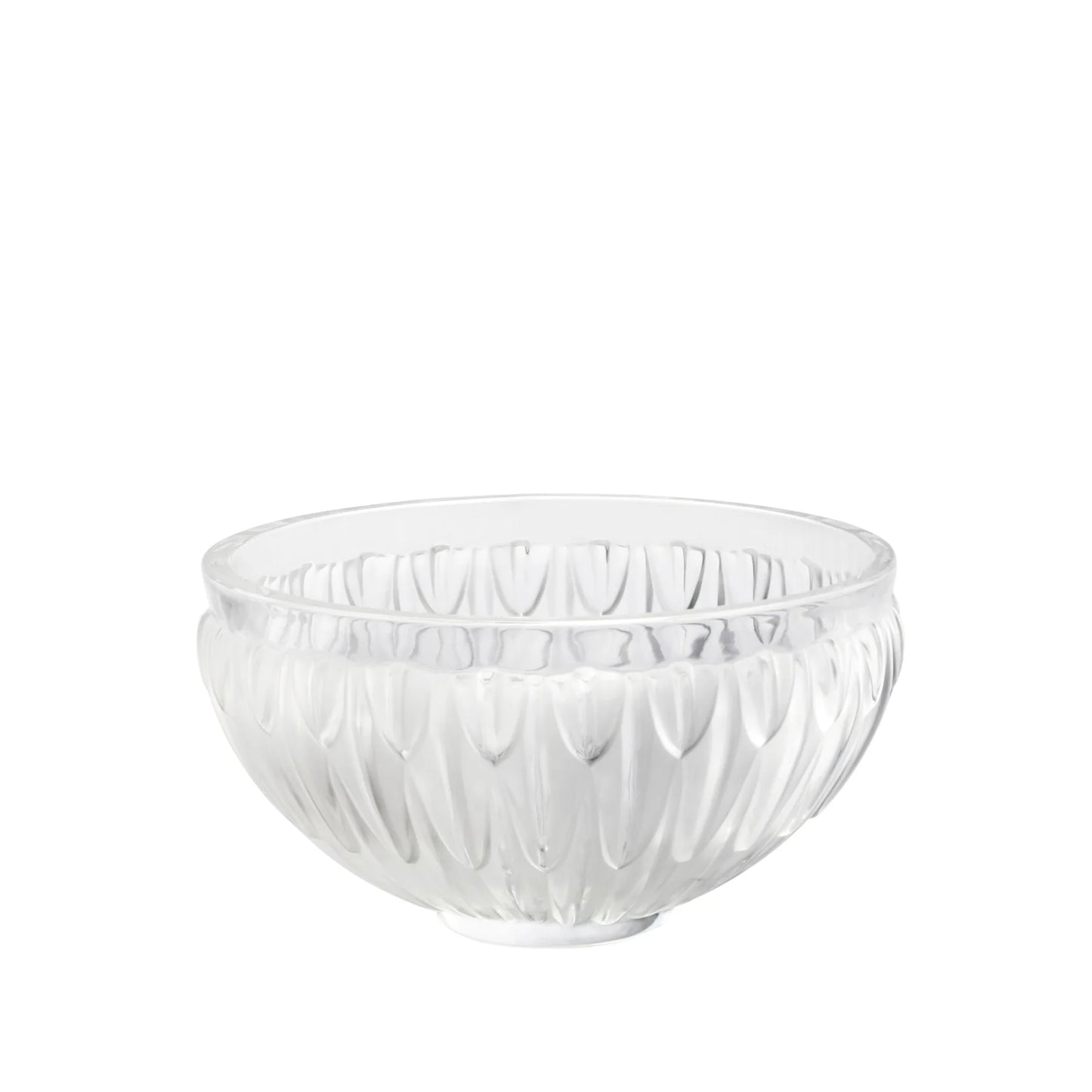 Lalique Plumes Bowl Clear crystal