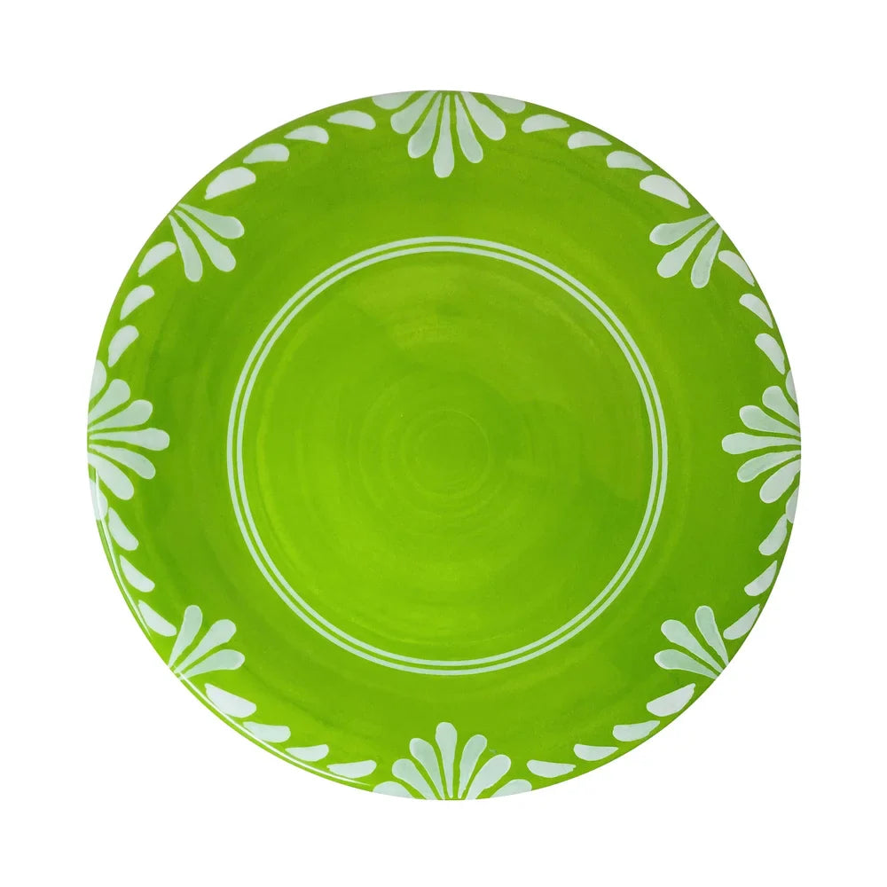 Paloma Green Dinner Plate Le Cadeaux