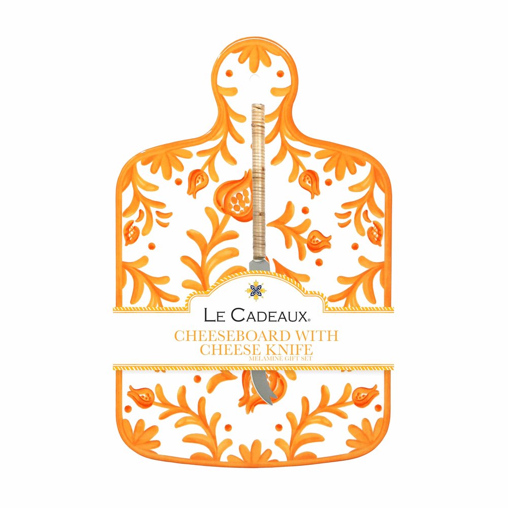 Le Cadeaux Sicily Orange Cheeseboard Gift Set