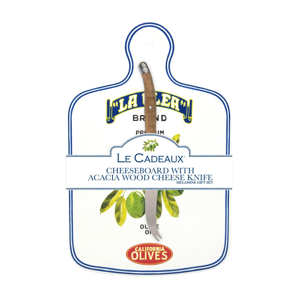 Le Cadeaux Vintage Olive California Cheeseboard Gift Set