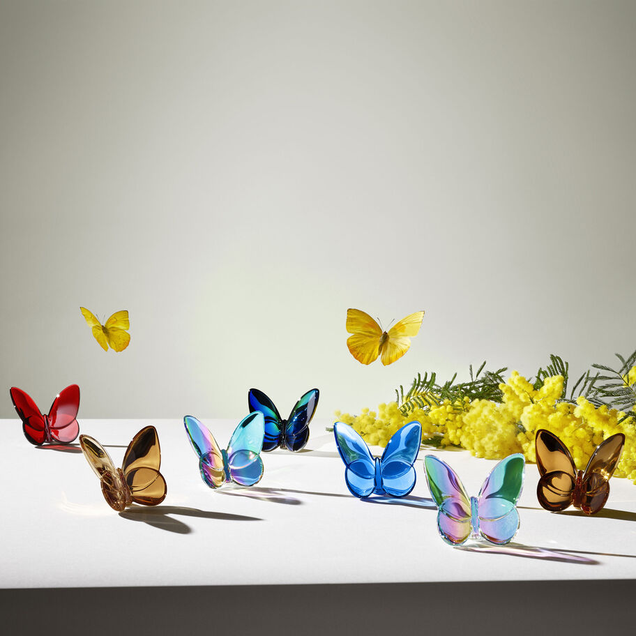 Baccarat Lucky Butterfly - Iridescent Clear