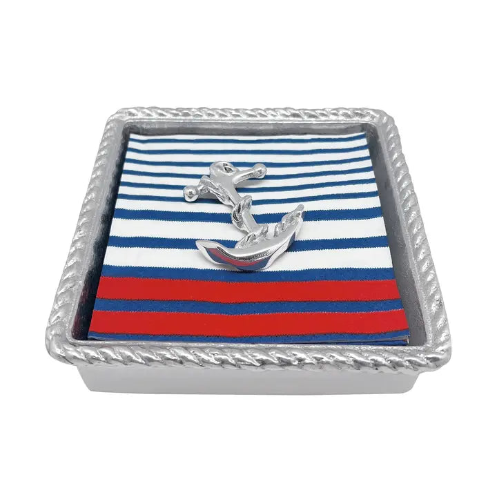 Mariposa Anchor Rope Napkin Box Set